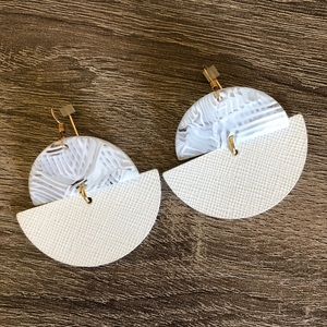 Nickel & Suede Flocked Lunas